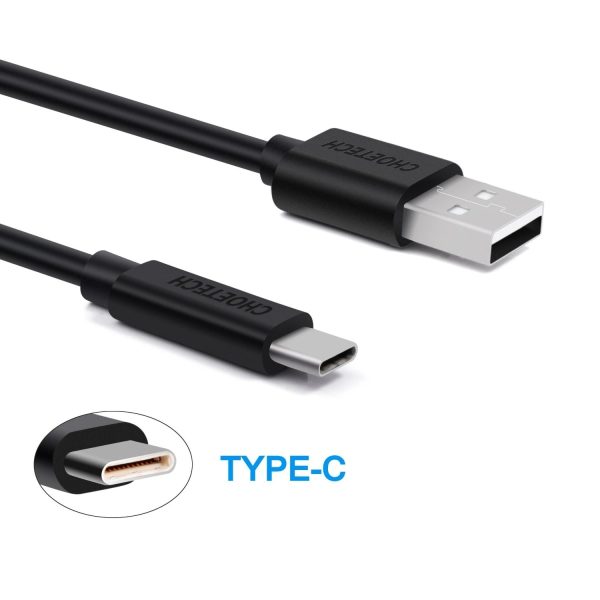 CHOETECH AC0004 USB-A to USB-C Charge & Sync Cable 3M Black - Image 5