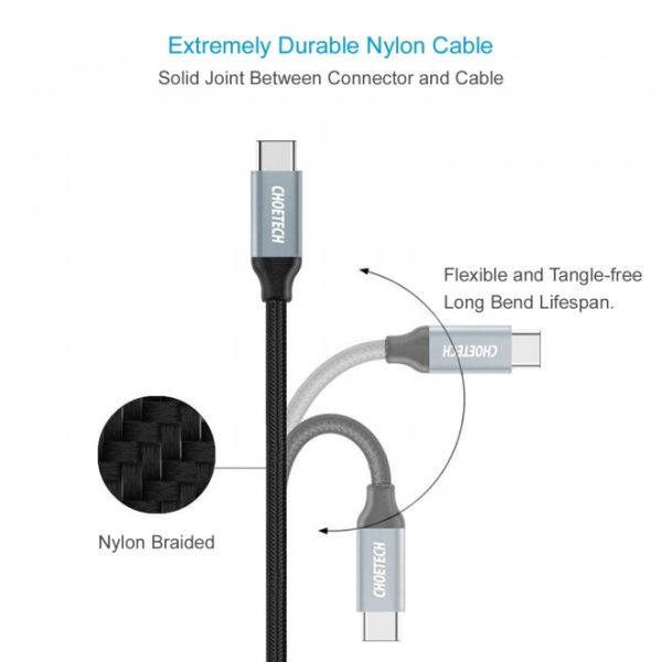 CHOETECH AC0007 USB 3.0 Type-A to Type-C Cable 1M - Image 6