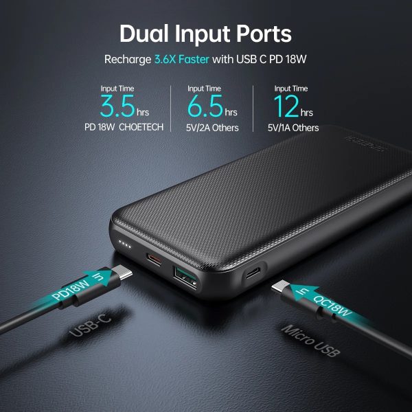 CHOETECH B627 10000mAh PD18W Power Bank - Image 7