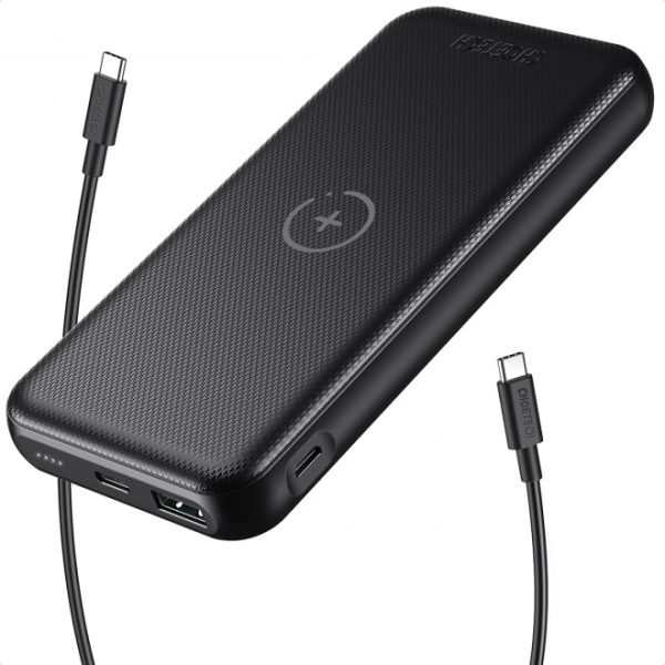 Choetech B650-CC Power Bank 10000mAh with Wireles Power Bank (Black) - Image 2