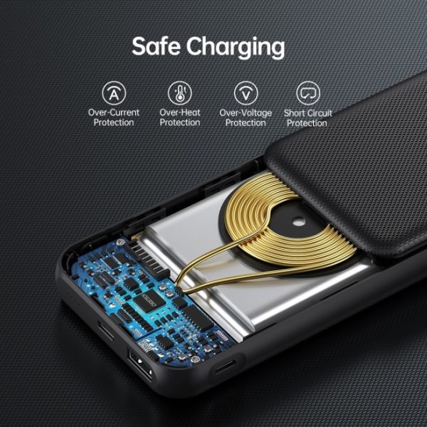 Choetech B650-CC Power Bank 10000mAh with Wireles Power Bank (Black) - Image 5