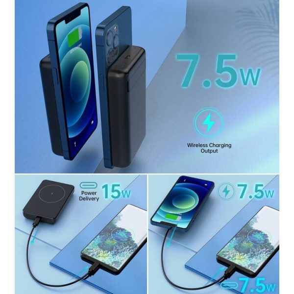 CHOETECH B651 10000mAh Magnetic Wireless Charge Power Bank - Image 4