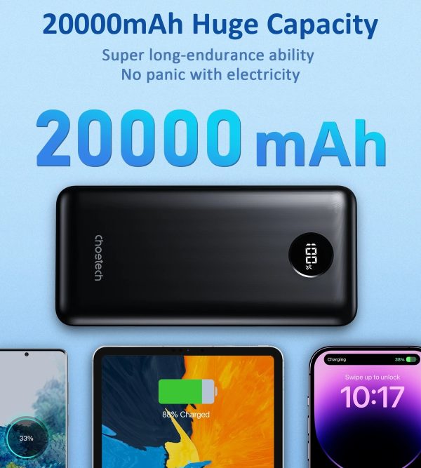 CHOETECH B653 PD45W 20000mAh Power Bank - Image 9