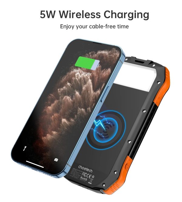 CHOETECH B659 10000mAh Solar Power Bank - Image 4