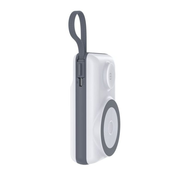 CHOETECH B696-WH 20000mAh 22.5W USB-A + USB-C x 2 + MagLeap Wireless Charge Power Bank White - Image 5