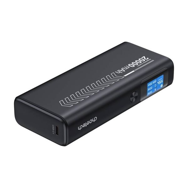 CHOETECH B702 20000mAh PD130W USB-A + USB-C x 2, 3-Port & TFT Display Power Bank - Image 2