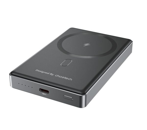 CHOETECH B739-BK 20W Slim USB-C 10000mAh Magnetic Power Bank - Black - Image 3