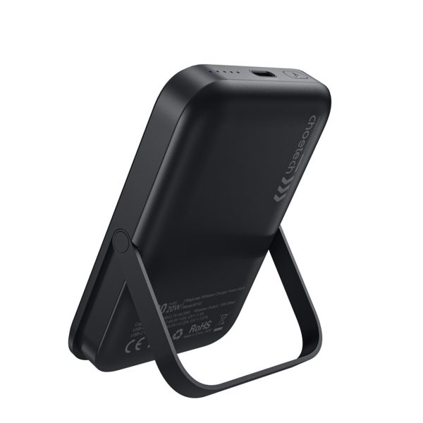 CHOETECH B743-BK 10000mAh PD20W Magnetic Power Bank with Holder Black - Image 2