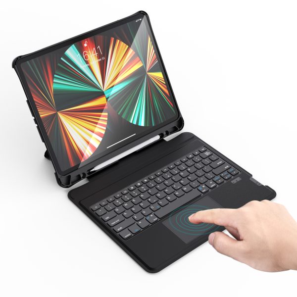 CHOETECH BH-017 Bluetooth Keyboard with Touchpad and Backlight for iPad Pro 10.9 " (Black) - Image 2