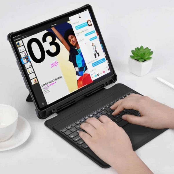 CHOETECH BH-017 Bluetooth Keyboard with Touchpad and Backlight for iPad Pro 10.9 " (Black) - Image 3