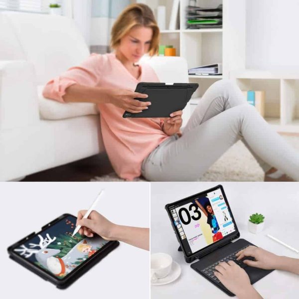 CHOETECH BH-017 Bluetooth Keyboard with Touchpad and Backlight for iPad Pro 10.9 " (Black) - Image 6