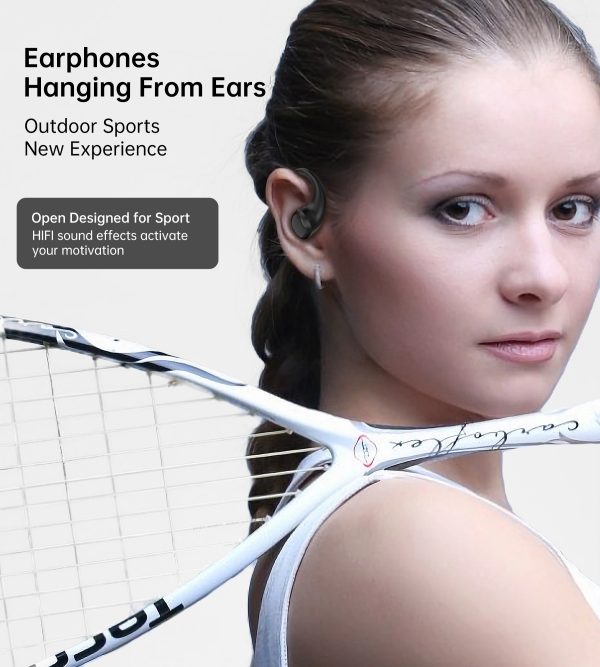 CHOETECH BH-T25 OWS Painless New Concept Bluetooth Earbuds V5.3 TWS Black - Image 6