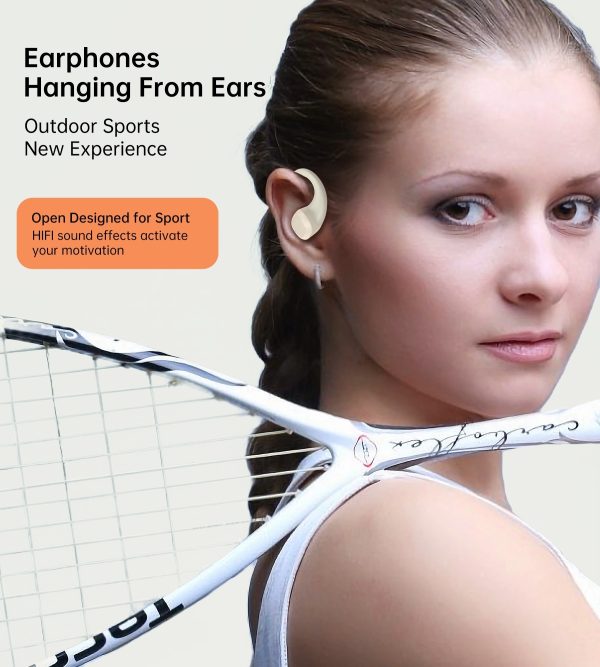 CHOETECH BH-T25 OWS Painless New Concept Bluetooth Earbuds V5.3 TWS White - Image 6