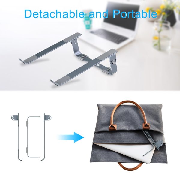 CHOETECH H033 Detachable Aluminum Cooling Laptop Stand Grey - Image 7