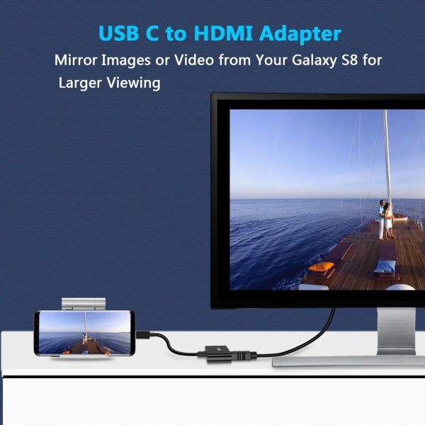 CHOETECH HUB-M03 USB-C To HDMI Adapter(4K@60hz) with 60W PD Charging Port - Image 2