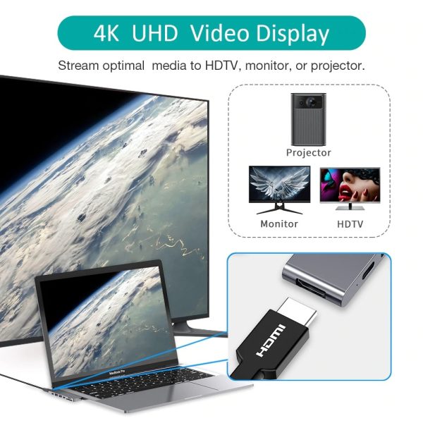 CHOETECH HUB-M14 USB-C  7 in 1 Expand Docking Station Hub for MacBook Pro - Image 7