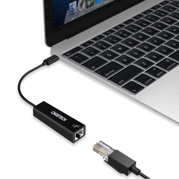 CHOETECH HUB-R01 USB 3.1 Type-C To RJ45 Gigabit Ethernet Adapter - Image 3