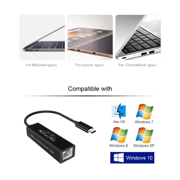 CHOETECH HUB-R01 USB 3.1 Type-C To RJ45 Gigabit Ethernet Adapter - Image 2