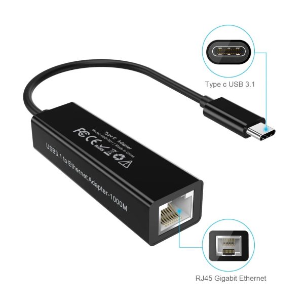 CHOETECH HUB-R01 USB 3.1 Type-C To RJ45 Gigabit Ethernet Adapter - Image 4