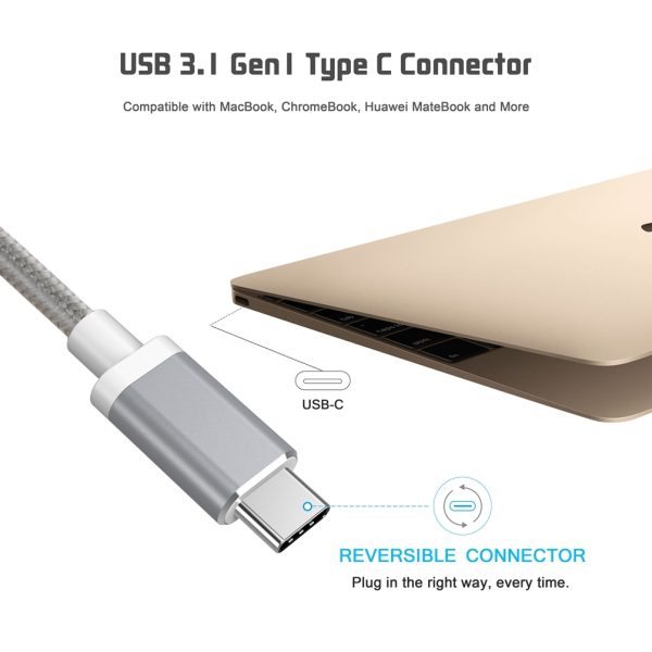 CHOETECH HUB-V02 USB-C to VGA & USB Multiport Adapter - Image 2