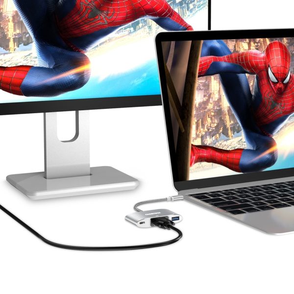 CHOETECH HUB-V02 USB-C to VGA & USB Multiport Adapter - Image 5