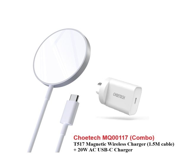 CHOETECH MQ00117-SL (T517+AC) MagLeap Magnetic Wireless Charger + AC - Image 2