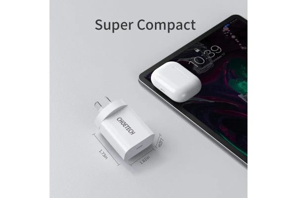 CHOETECH Q5004CL PD20W USB-C iPhone Fast Charger with MFi Certified USB-C Cable - Image 5
