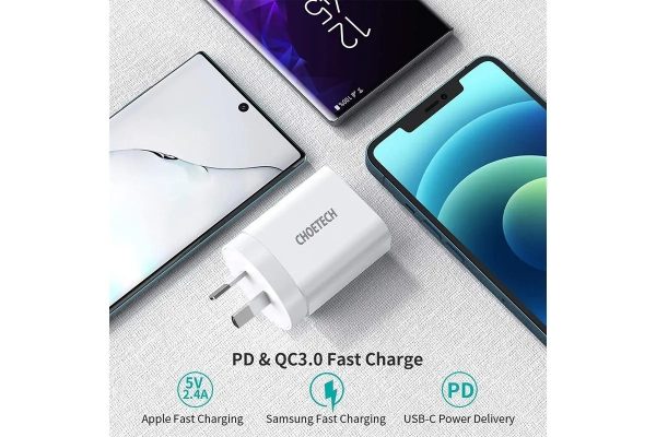CHOETECH Q5004CL PD20W USB-C iPhone Fast Charger with MFi Certified USB-C Cable - Image 6