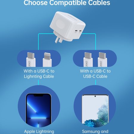 CHOETECH Q5008 PD 35W Dual USB-C Charger - Image 2