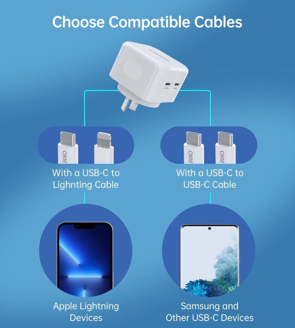 CHOETECH Q5008 PD 35W Dual USB-C Charger - Image 2