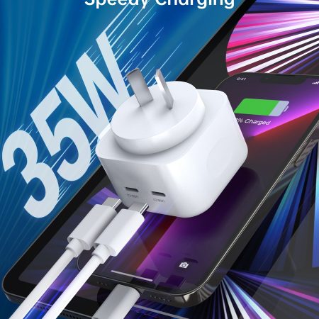 CHOETECH Q5008 PD 35W Dual USB-C Charger - Image 4