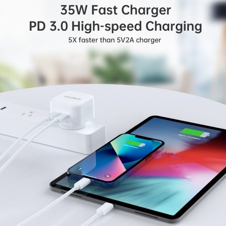CHOETECH Q5008 PD 35W Dual USB-C Charger - Image 5