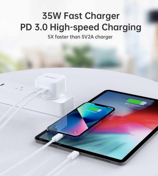 CHOETECH Q5008 PD 35W Dual USB-C Charger - Image 5