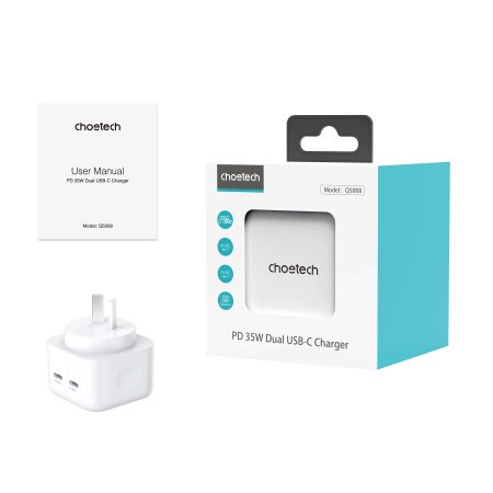 CHOETECH Q5008 PD 35W Dual USB-C Charger - Image 6