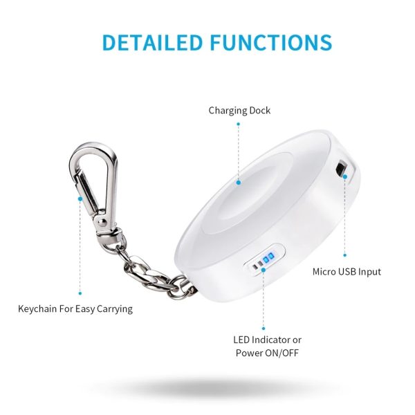 CHOETECH T313 MFI Magnetic Wireless Charger 900mAh power for iWatch (White) - Image 3
