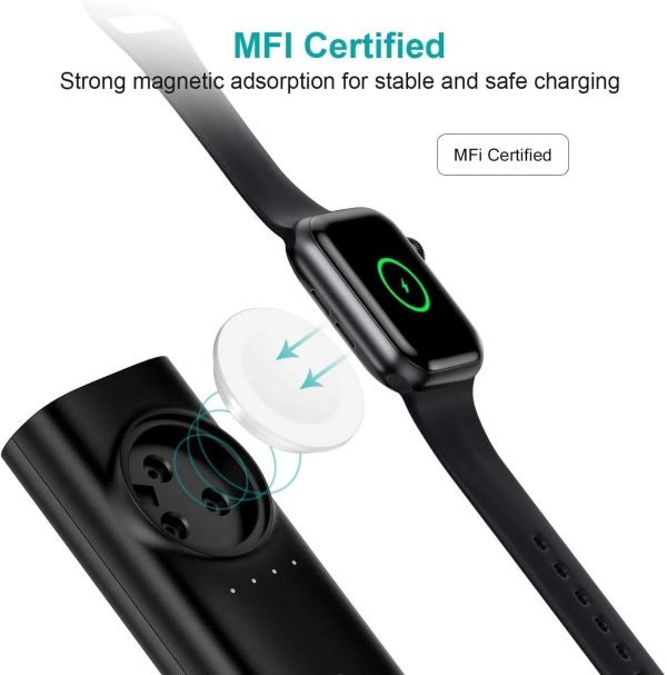 CHOETECH T315 2-in-1 Portable Wireless iWatch Quick Charger 5000mAh Power Bank - Image 6