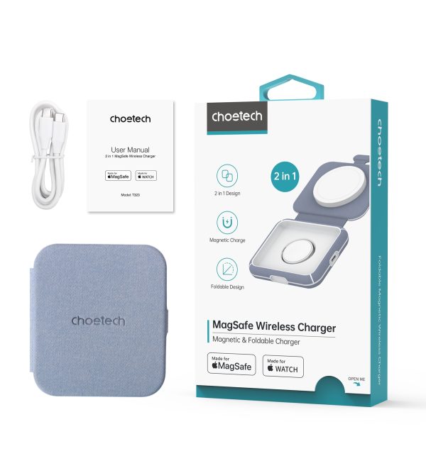 CHOETECH T323 2-in-1 Magsafe&MFI Wireless Charger - Image 4