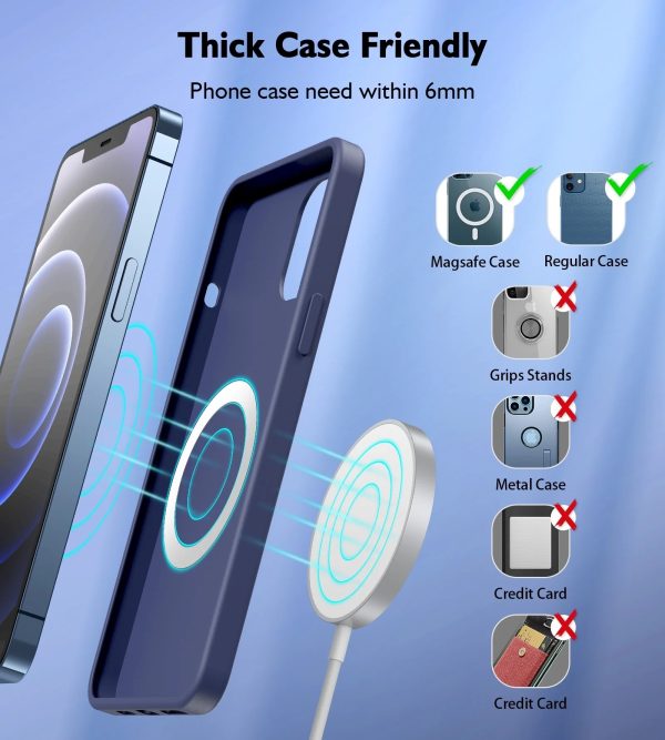 CHOETECH T518-F 15W Removable Wireless Magnetic Charger for iPhone12/13/14 - Image 5