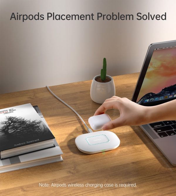 CHOETECH T550-F Airpods/Phone Wireless Fast Charging Pad - Image 2