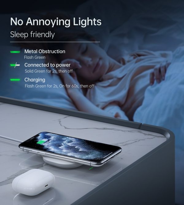 CHOETECH T550-F Airpods/Phone Wireless Fast Charging Pad - Image 6