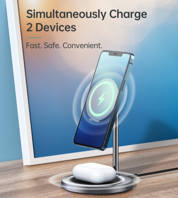 Choetech T575-F MagSafe iPhone Magnetic Wireless Charger Stand - Image 3