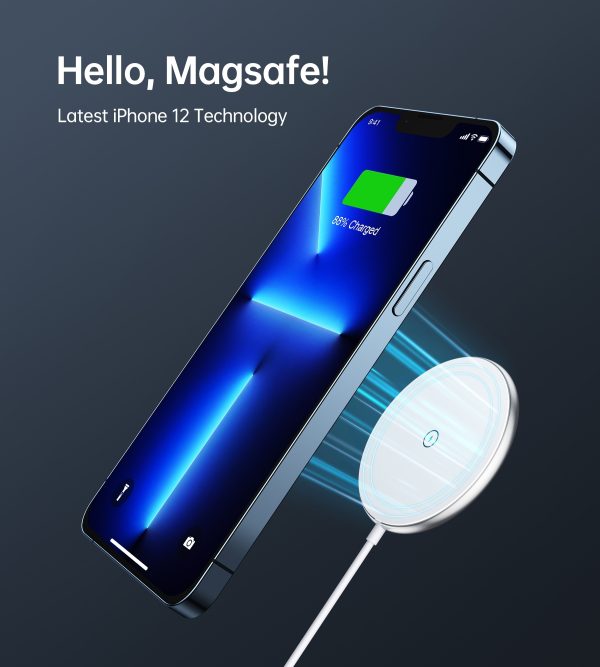 CHOETECH T580-F 15W Magsafe Wireless Fast Charger With 1M Cable (White) - Image 5