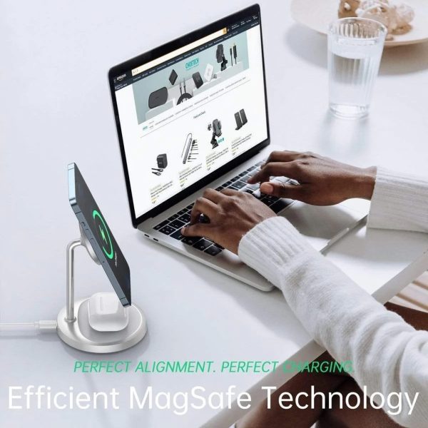 CHOETECH T581-F MagSafe iPhone Magnetic Wireless Charger Stand - Image 4