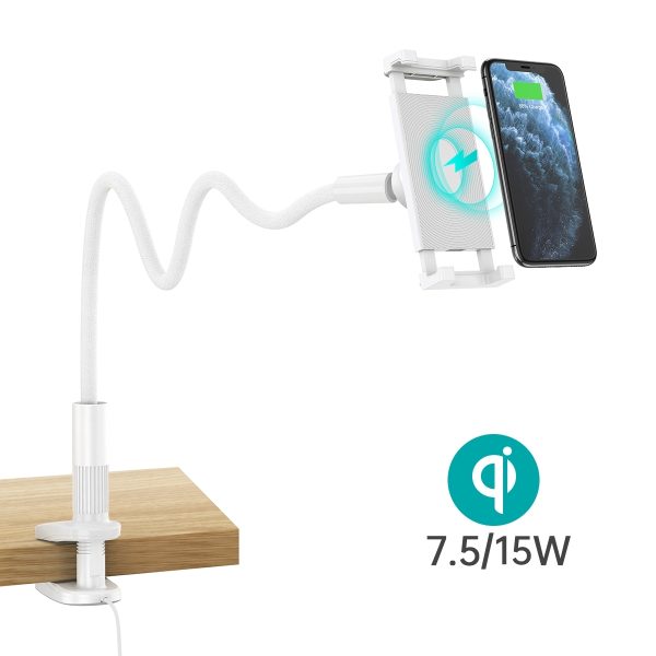 CHOETECH T584-F 2-in-1 15W Phone Mount with Fast Wireless Charger (for 4-7 inch) - Image 2