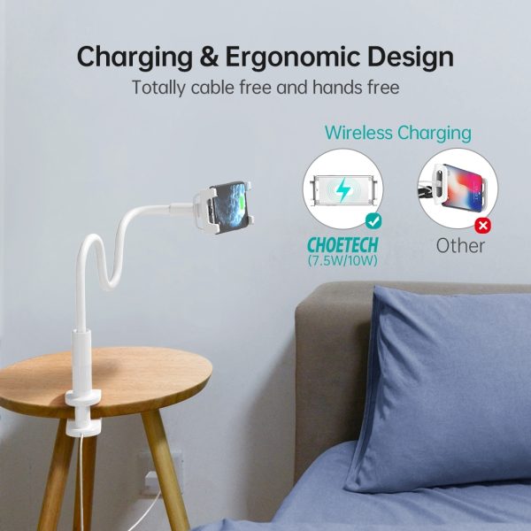 CHOETECH T584-F 2-in-1 15W Phone Mount with Fast Wireless Charger (for 4-7 inch) - Image 4