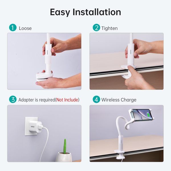 CHOETECH T584-F 2-in-1 15W Phone Mount with Fast Wireless Charger (for 4-7 inch) - Image 6