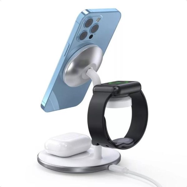 CHOETECH T585-F 3-in-1 Wireless Charging Station Dock - Image 3