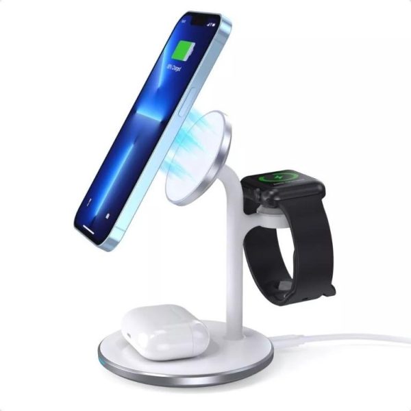 CHOETECH T585-F 3-in-1 Wireless Charging Station Dock - Image 2