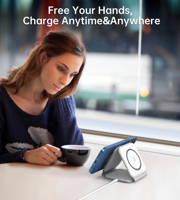 CHOETECH T588-F-WH 3-in-1 Foldable Fast Wireless Charger for Phone/Watch/Earphone - Image 7