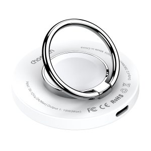 CHOETECH T603-F Ring Holder and Magnetic 15W Wireless Charger for Phone/airPod/iWatch - Image 1